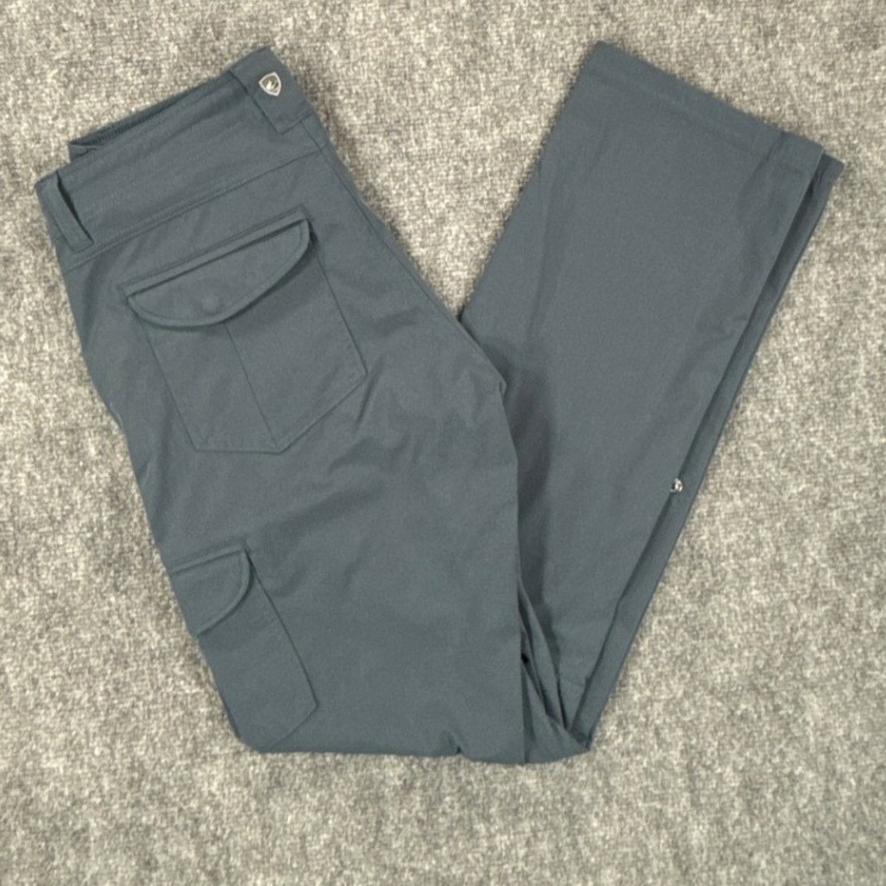 Kuhl Womens 6 Reg Blue Gray Straight Leg Outdoor Hiking Cargo Pants